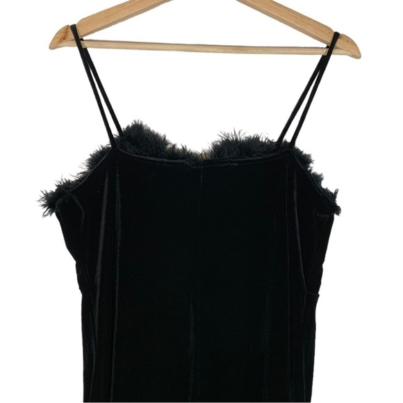 Vintage Stella Velvet Sleeveless Mini Dress Size Medium - Picture 5 of 9